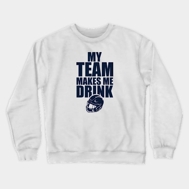 NFL Seattle Seahawks Drink Crewneck Sweatshirt by SillyShirts